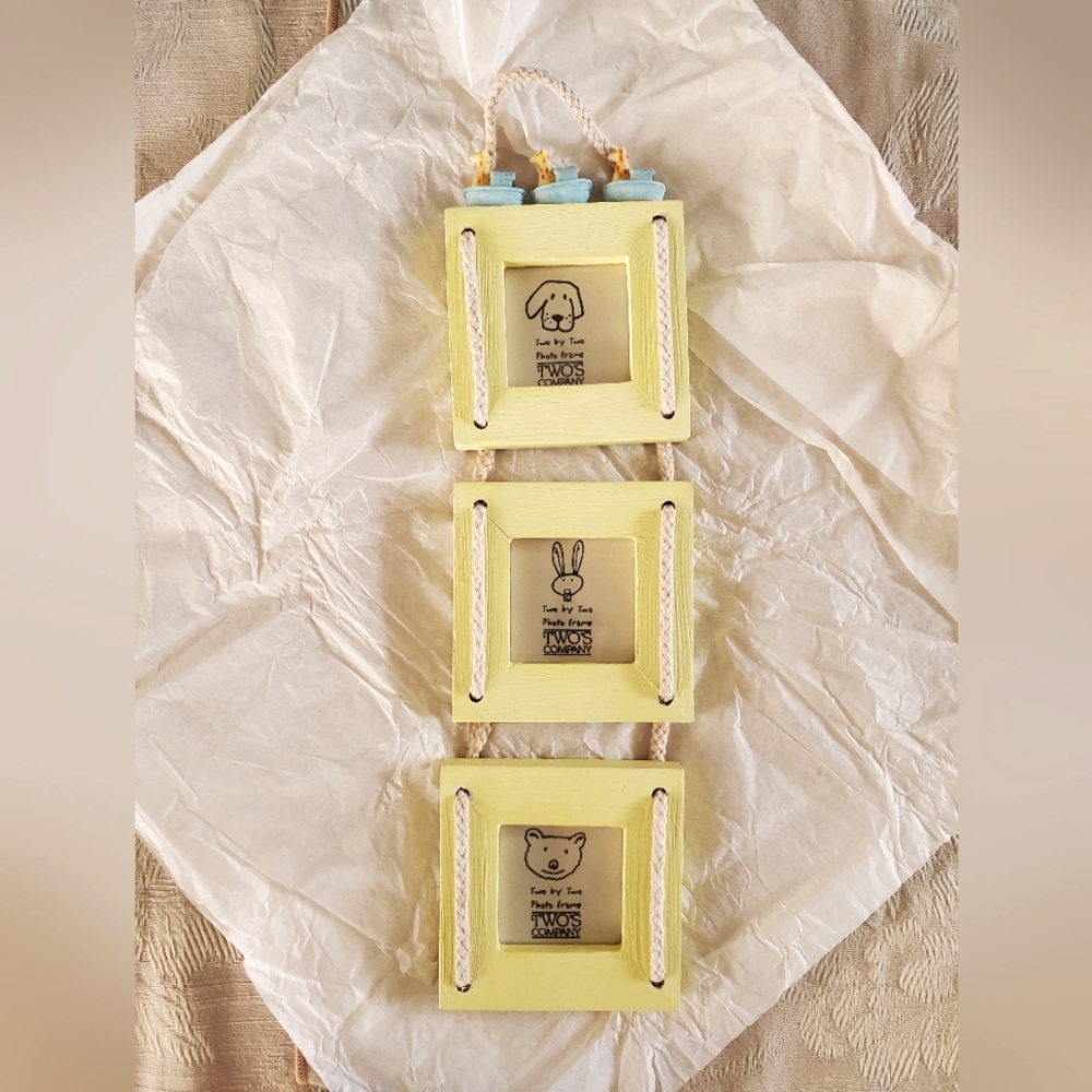 NWT - Two's Company - Two by Two Noah's Ark Wooden Frames